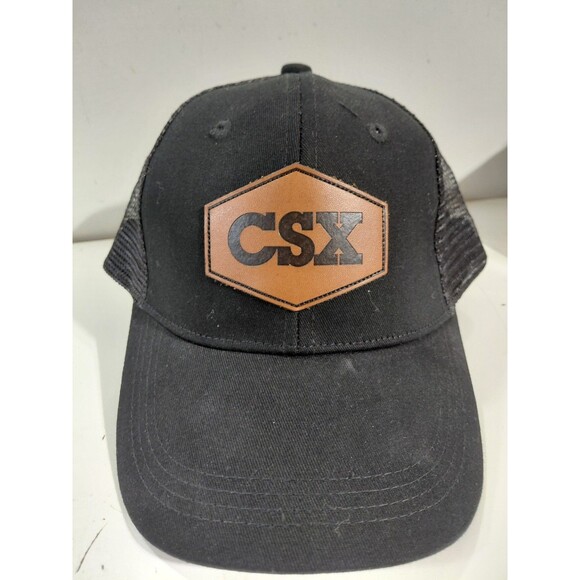 Unbranded CSX Railroad Train Black Mesh Back Adjustable Hat/Cap - Picture 2 of 7